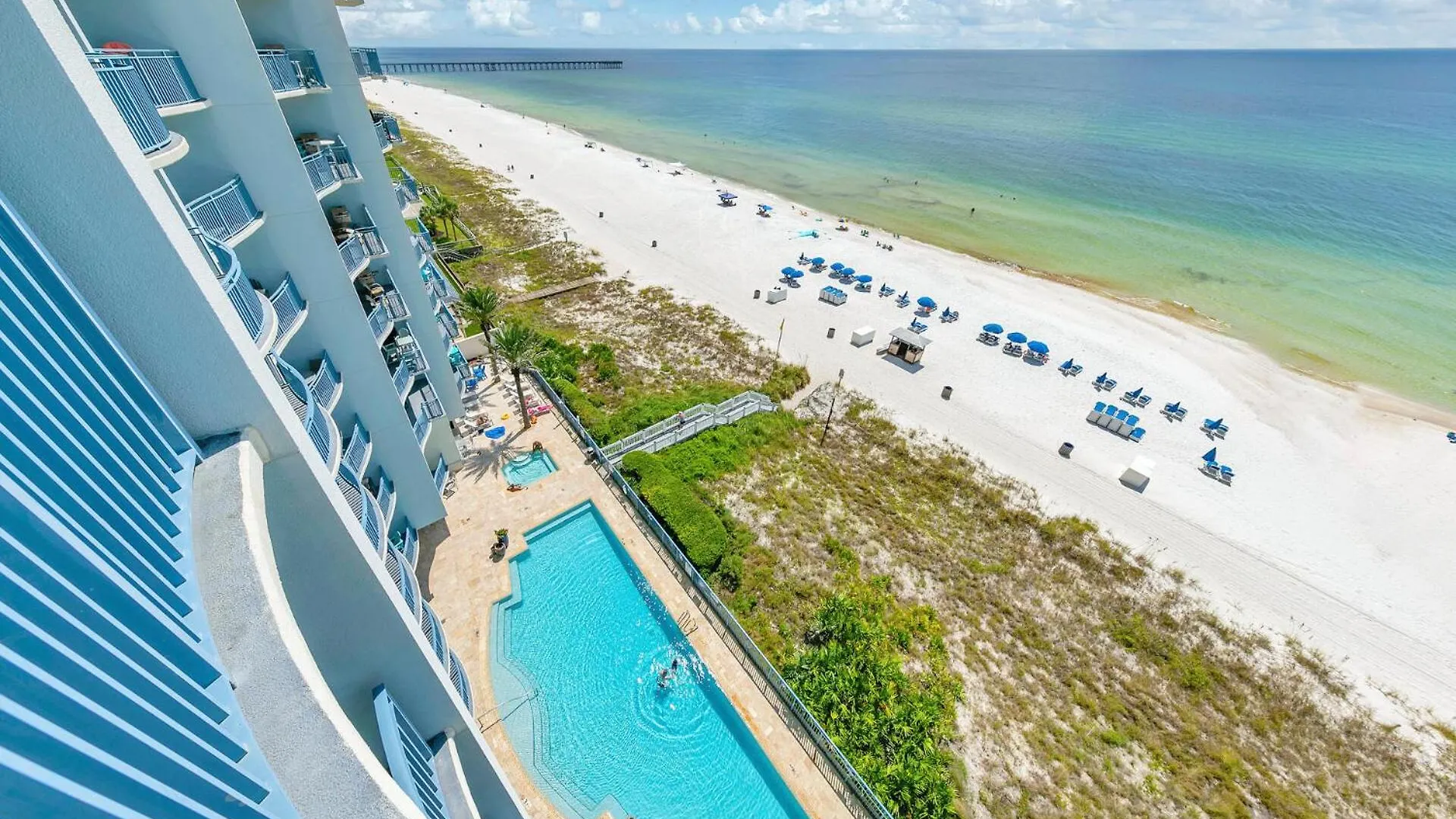 Available For Season! Gulf Dreams At Pcb Sterling Shores Panama City Beach Apartment